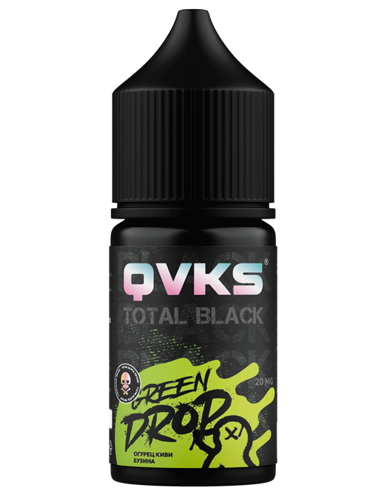 QVKS TOTAL BLACK - Огурец Киви Бузина 13мл M5Pl9MBai3x60A2EGMM923